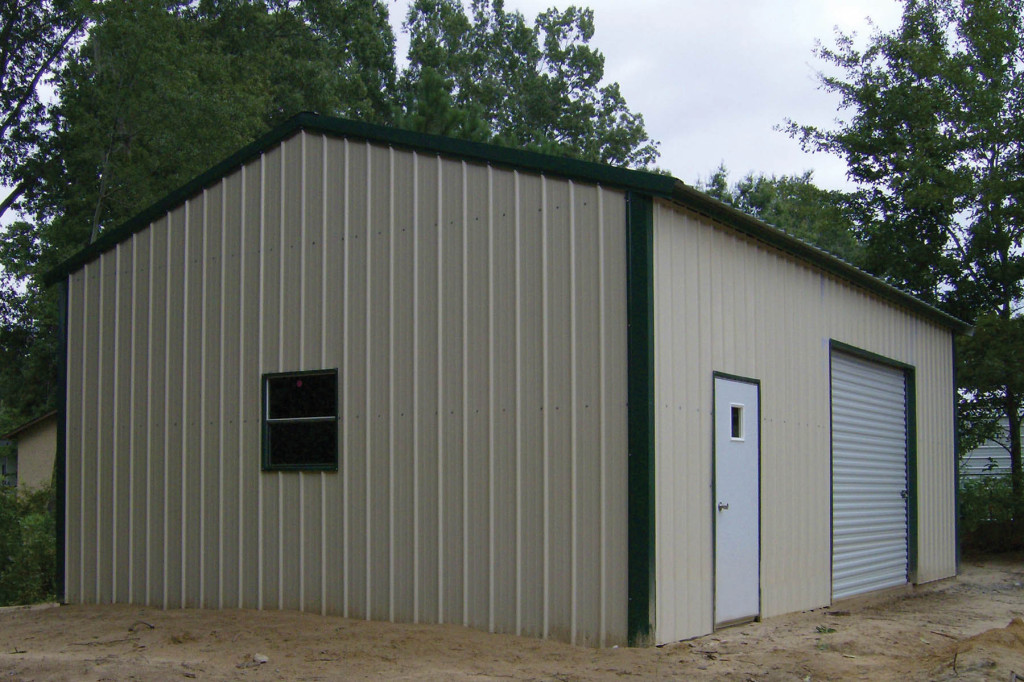 steel 1 car garage by steel building garages