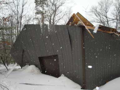 Wooden garages are weak in comparison to steel building garages