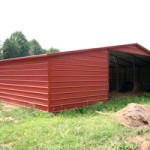 Valley barn created from steel building garages