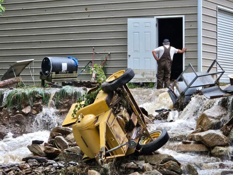 birchfield-flood-1 | Steel Building Garages Birchfield Hurricane Helene Survival Testimonial