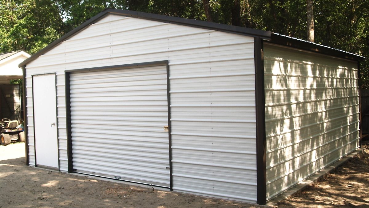 Steel customized one car garage